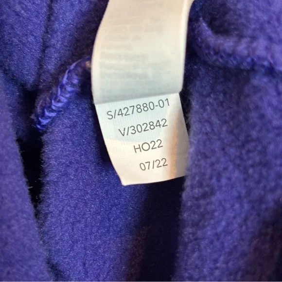 Athleta Altitude Polartec Half Zip Pullover Sweatshirt Noble Blue Purple S - Picture 12 of 13